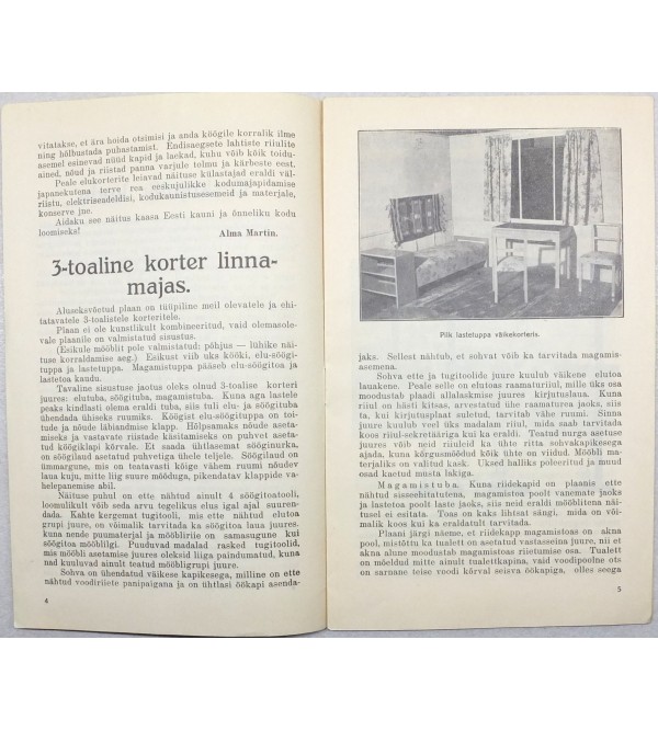 Eeskujulik kodu : Näitus Börsisaalis 14. - 23. dets. (Exemplary home : Exhibition at Tallinn's Trading Floor in Dec. 14 - 23, 1935) [Exhibition guide]