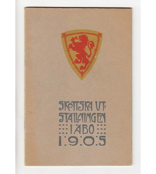 Skottska konstutställningen i Abo 1905 (Exhibition of Scottish Art in Turku 1905) [Catalogue]
