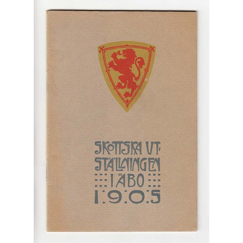 Skottska konstutställningen i Abo 1905 (Exhibition of Scottish Art in Turku 1905) [Catalogue]